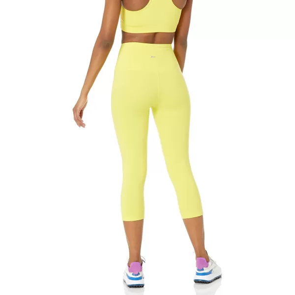 Amazon Essentials Womens Active Sculpt High Rise Capri Legging Available in Plus SizeBright Yellow