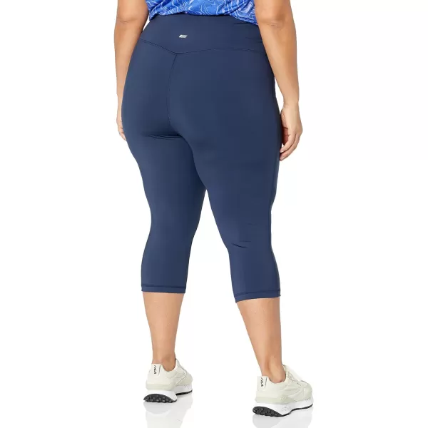 Amazon Essentials Womens Active Sculpt High Rise Capri Legging Available in Plus SizeNavy