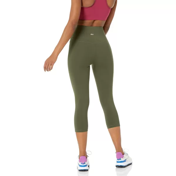 Amazon Essentials Womens Active Sculpt High Rise Capri Legging Available in Plus SizeOlive