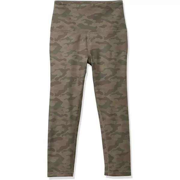 Amazon Essentials Womens Active Sculpt High Rise Capri Legging Available in Plus SizeOlive Camo