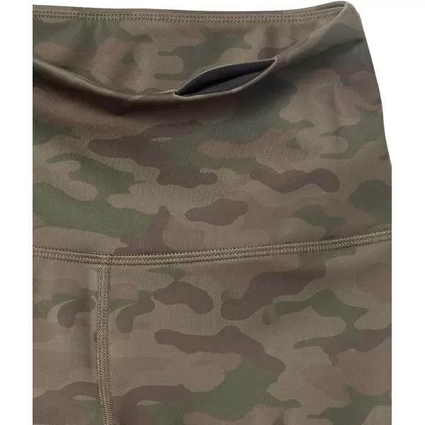 Amazon Essentials Womens Active Sculpt High Rise Capri Legging Available in Plus SizeOlive Camo