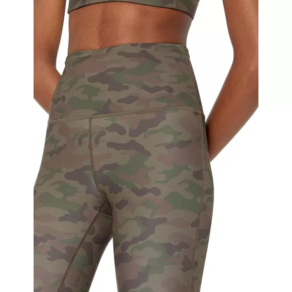 Amazon Essentials Womens Active Sculpt High Rise Capri Legging Available in Plus SizeOlive Camo