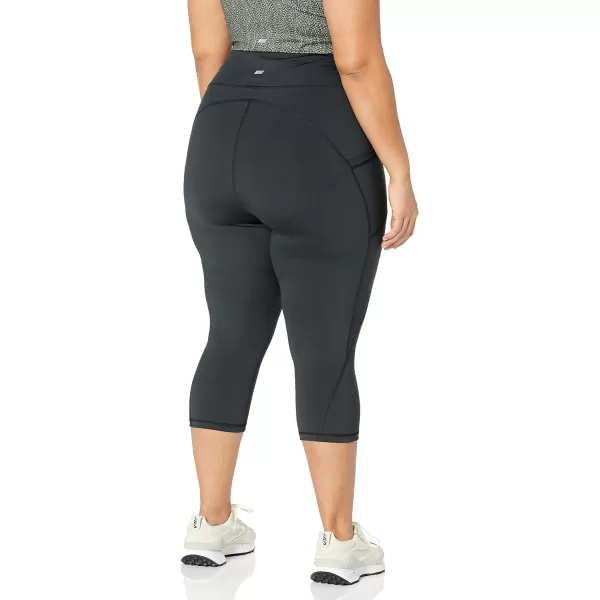 Amazon Essentials Womens Active Sculpt High Rise Capri Legging with Pockets Available in Plus SizeBlack