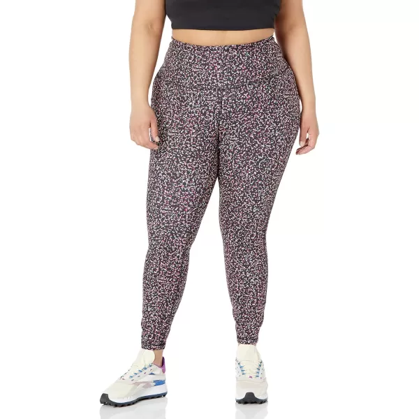 Amazon Essentials Womens Active Sculpt HighRise FullLength Legging Available in Plus SizeBlack Confetti Print