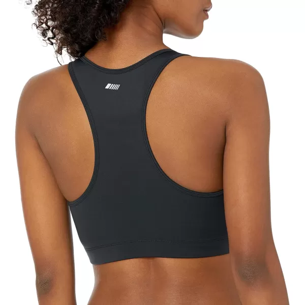 Amazon Essentials Womens Active Sculpt Medium Support Racerback Sports BraBlack