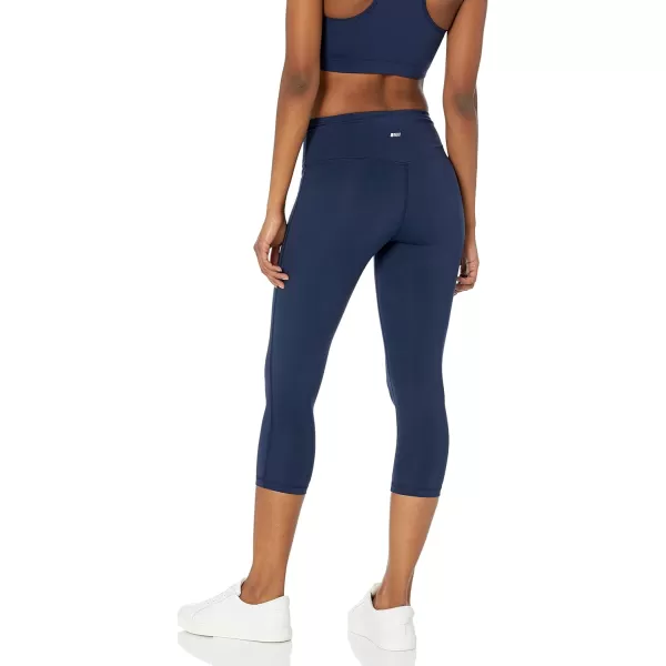 Amazon Essentials Womens Active Sculpt Mid Rise Capri LeggingNavy