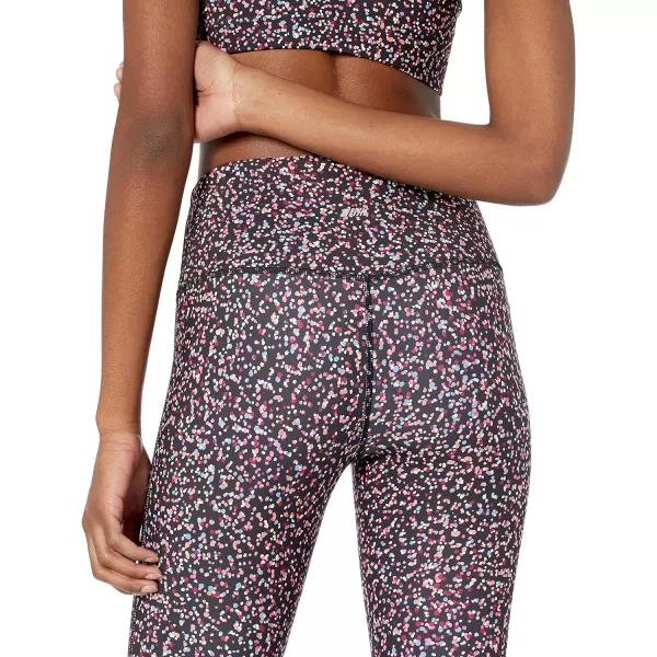 Amazon Essentials Womens Active Sculpt Mid Rise Full Length Legging Available in Plus SizeBlack Confetti Print