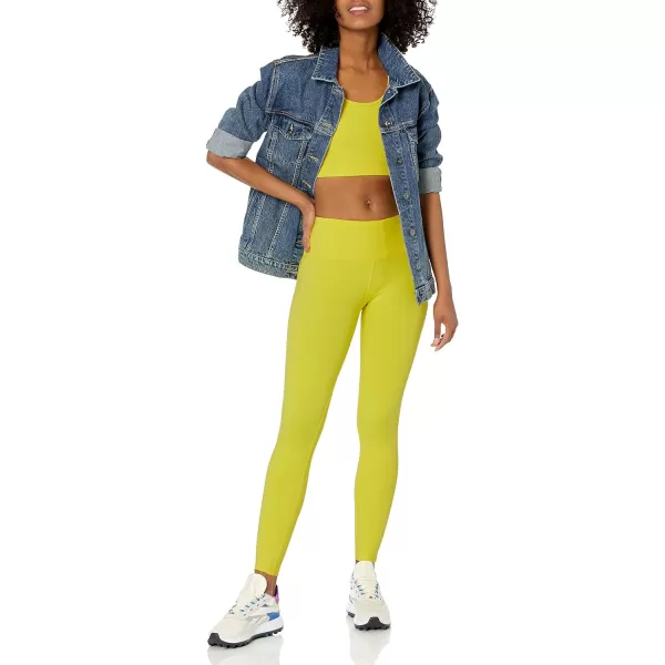 Amazon Essentials Womens Active Sculpt Mid Rise Full Length Legging Available in Plus SizeBright Yellow