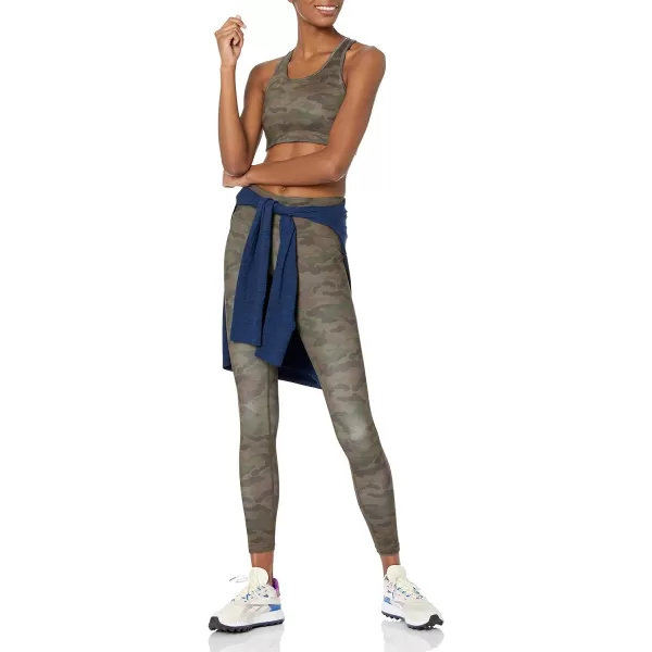 Amazon Essentials Womens Active Sculpt Mid Rise Full Length Legging Available in Plus SizeOlive Camo