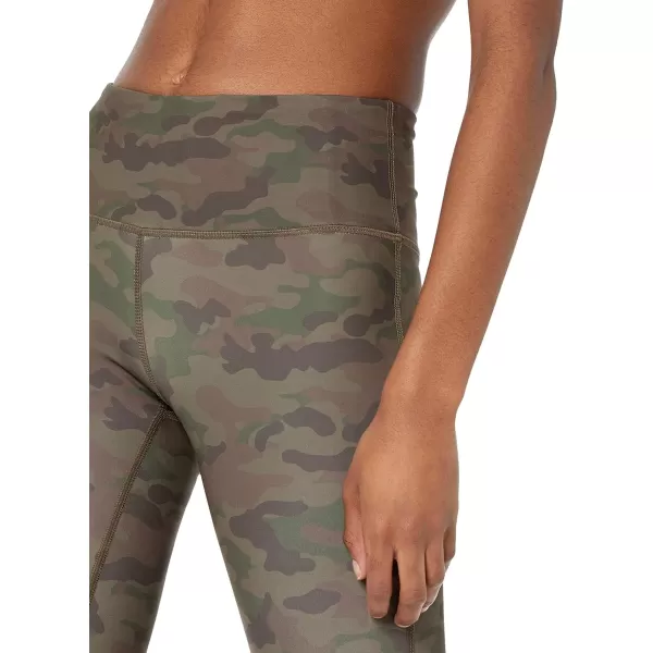 Amazon Essentials Womens Active Sculpt Mid Rise Full Length Legging Available in Plus SizeOlive Camo