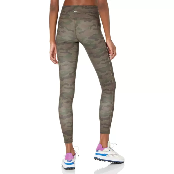 Amazon Essentials Womens Active Sculpt Mid Rise Full Length Legging Available in Plus SizeOlive Camo