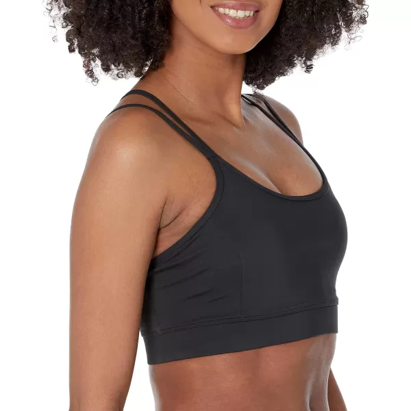 Amazon Essentials Womens Active Sculpt Strappy Back Sports BraBlack