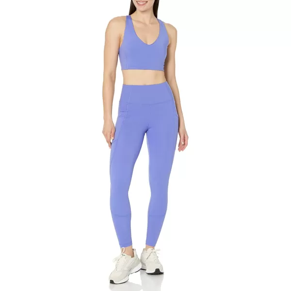 Amazon Essentials Womens Active Sculpt VNeck Sports Bra Available in Plus SizePurple