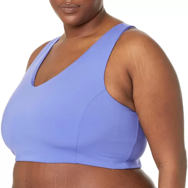 Amazon Essentials Womens Active Sculpt VNeck Sports Bra Available in Plus SizePurple