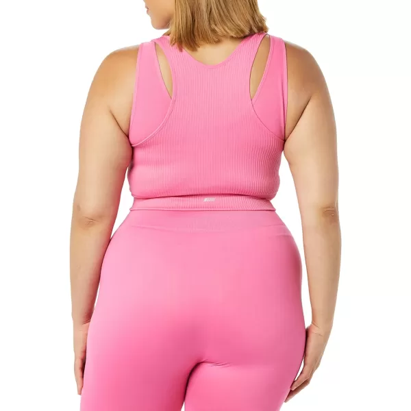 Amazon Essentials Womens Active Seamless Double Layer Sports BraHot Pink