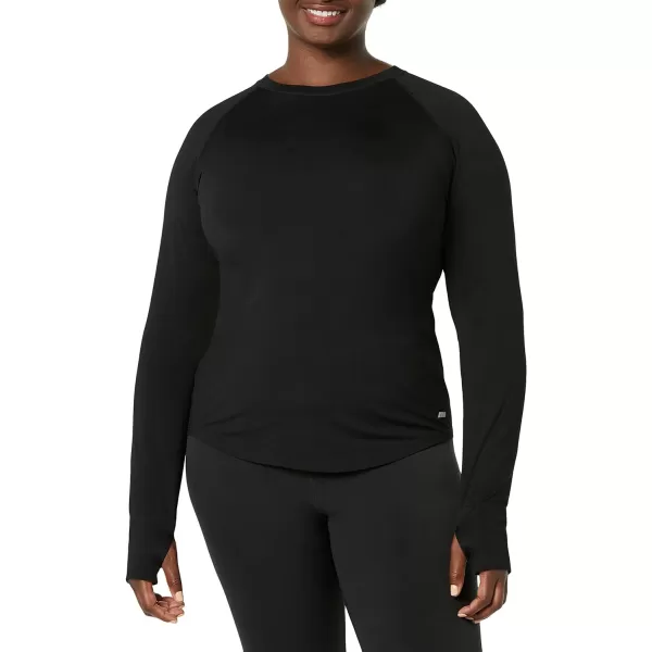 Amazon Essentials Womens Active Seamless LongSleeve TShirtBlack