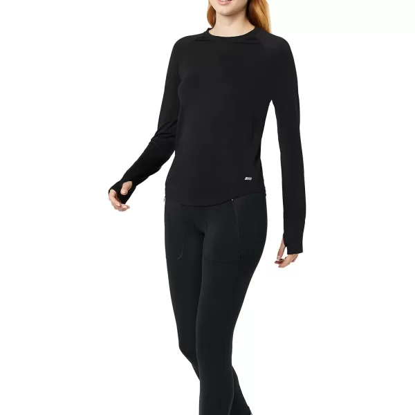 Amazon Essentials Womens Active Seamless LongSleeve TShirtBlack