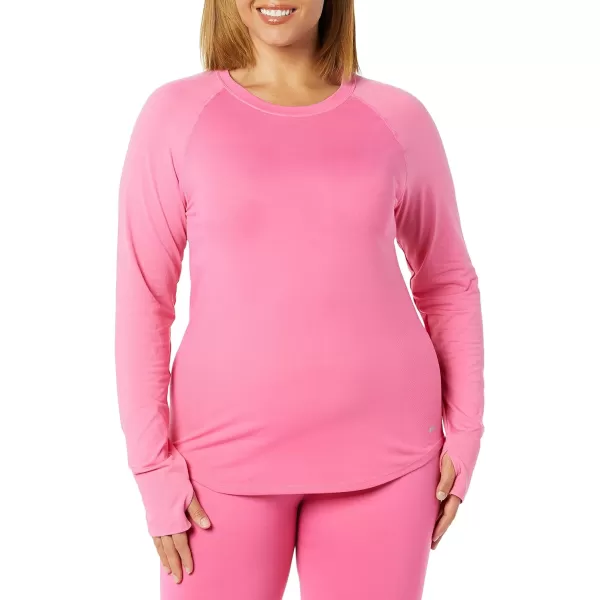 Amazon Essentials Womens Active Seamless LongSleeve TShirtHot Pink