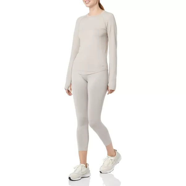 Amazon Essentials Womens Active Seamless LongSleeve TShirtLight Grey