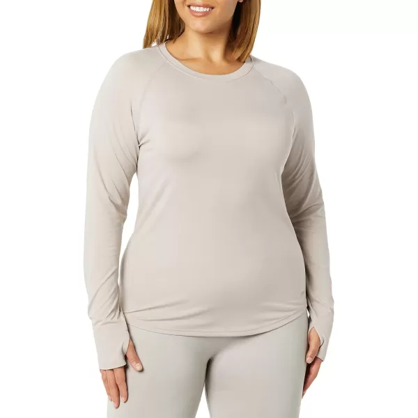 Amazon Essentials Womens Active Seamless LongSleeve TShirtLight Grey