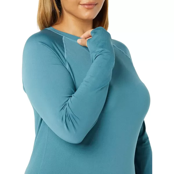 Amazon Essentials Womens Active Seamless LongSleeve TShirtTeal Blue