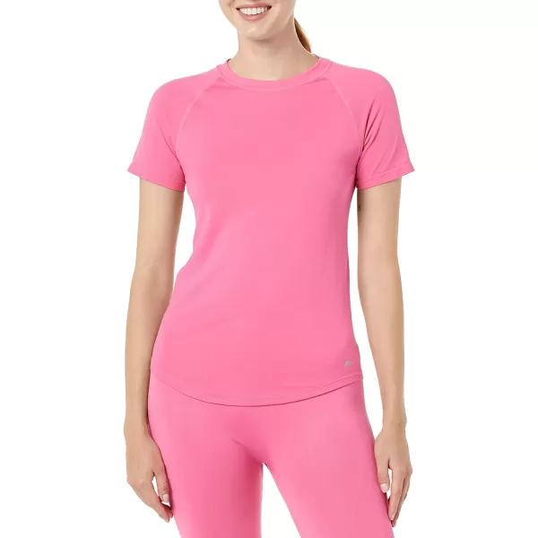 Amazon Essentials Womens Active Seamless SlimFit ShortSleeve TShirtHot Pink