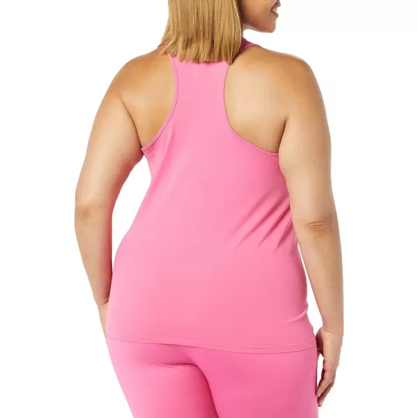 Amazon Essentials Womens Active Seamless StandardFit Racerback Tank Pack of 2Light GreyHot Pink