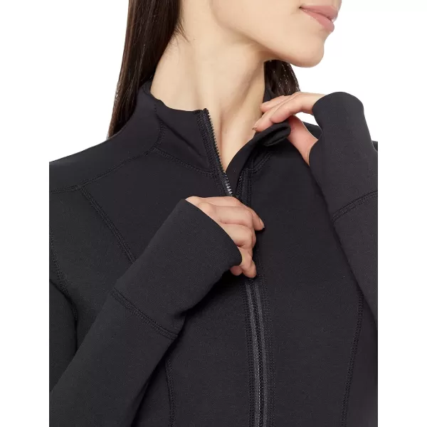 Amazon Essentials Womens Active Sweat Zip Through JacketBlack