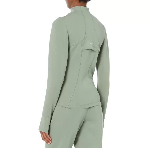 Amazon Essentials Womens Active Sweat Zip Through JacketSage Green