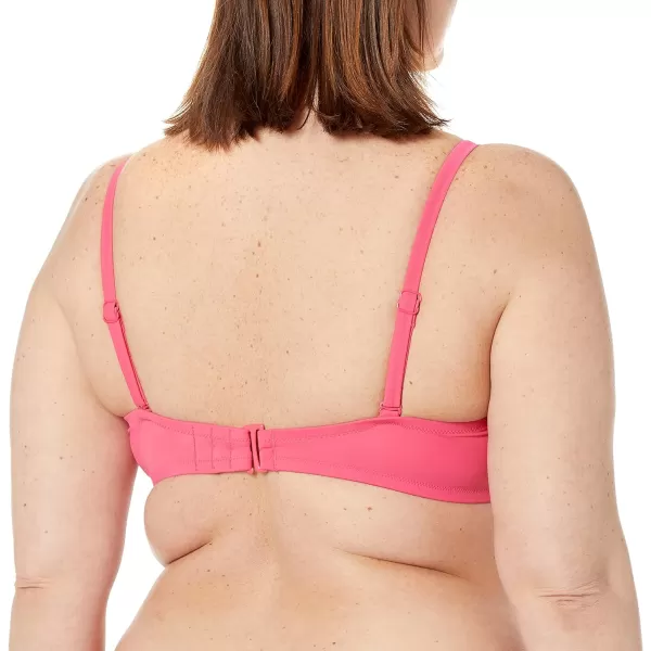 Amazon Essentials Womens Bandeau Swim Top Available in Plus SizeHot Pink