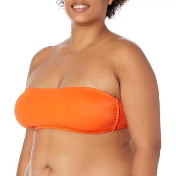 Amazon Essentials Womens Bandeau Swim Top Available in Plus SizeOrange