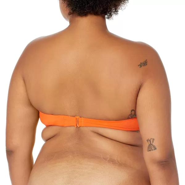 Amazon Essentials Womens Bandeau Swim Top Available in Plus SizeOrange