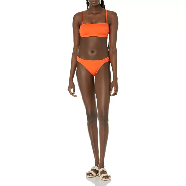 Amazon Essentials Womens Bandeau Swim Top Available in Plus SizeOrange