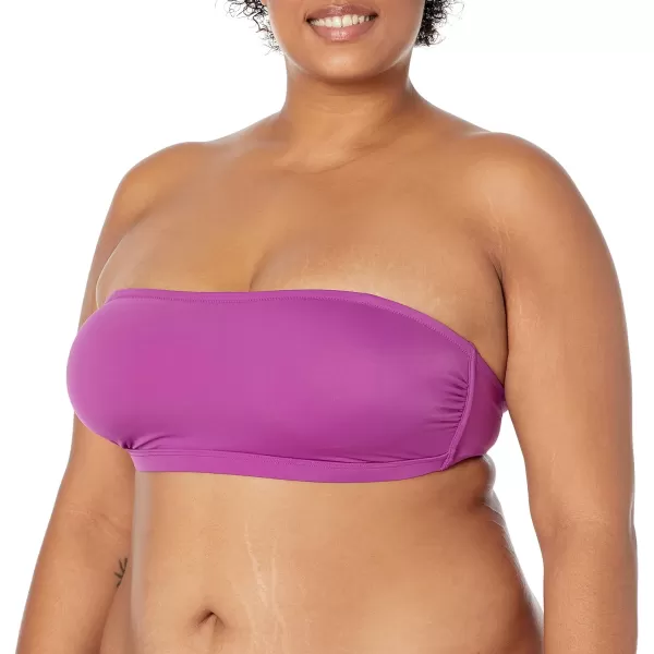 Amazon Essentials Womens Bandeau Swim Top Available in Plus SizeViolet