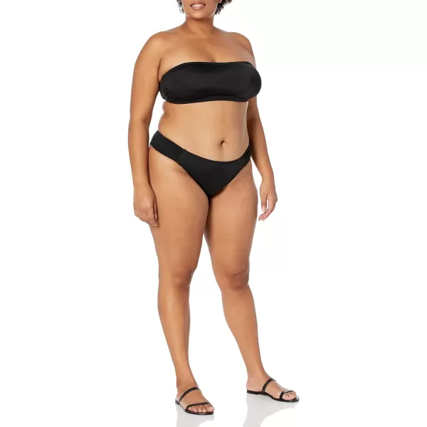 Amazon Essentials Womens Bandeau Swim Top Available in Plus SizeWashed Black