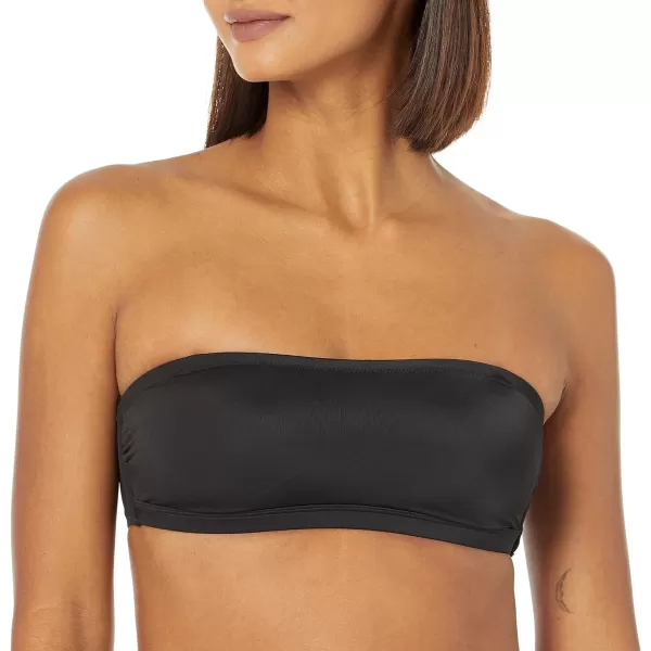 Amazon Essentials Womens Bandeau Swim Top Available in Plus SizeWashed Black