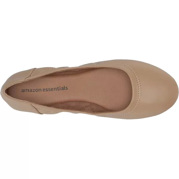 Amazon Essentials Womens Belice Ballet FlatBeige