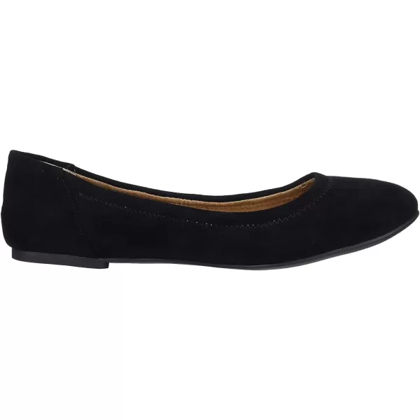 Amazon Essentials Womens Belice Ballet FlatBlack Microsuede