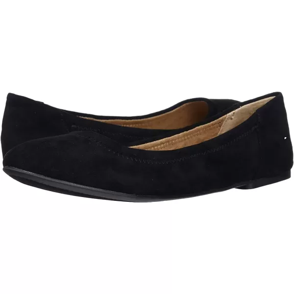 Amazon Essentials Womens Belice Ballet FlatBlack Microsuede