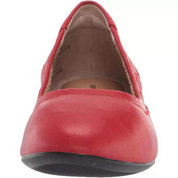 Amazon Essentials Womens Belice Ballet FlatBright Poppy Red