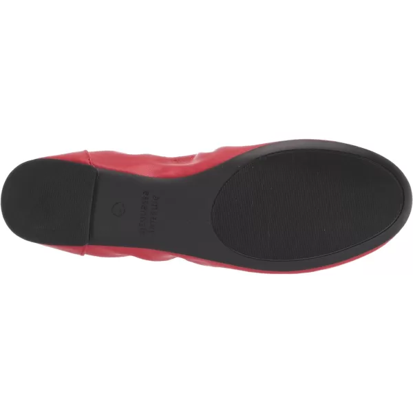 Amazon Essentials Womens Belice Ballet FlatBright Poppy Red