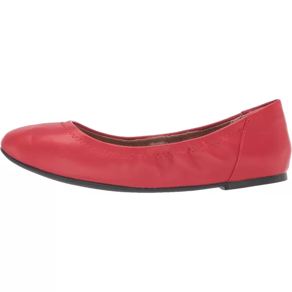 Amazon Essentials Womens Belice Ballet FlatBright Poppy Red