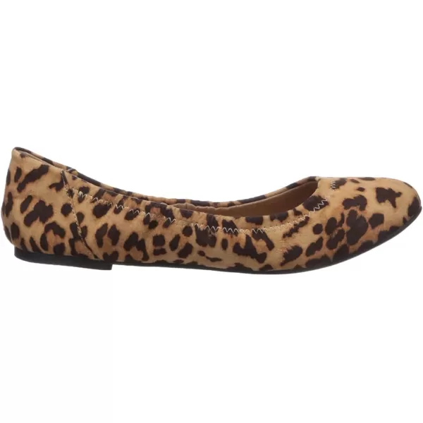 Amazon Essentials Womens Belice Ballet FlatLight Brown Leopard