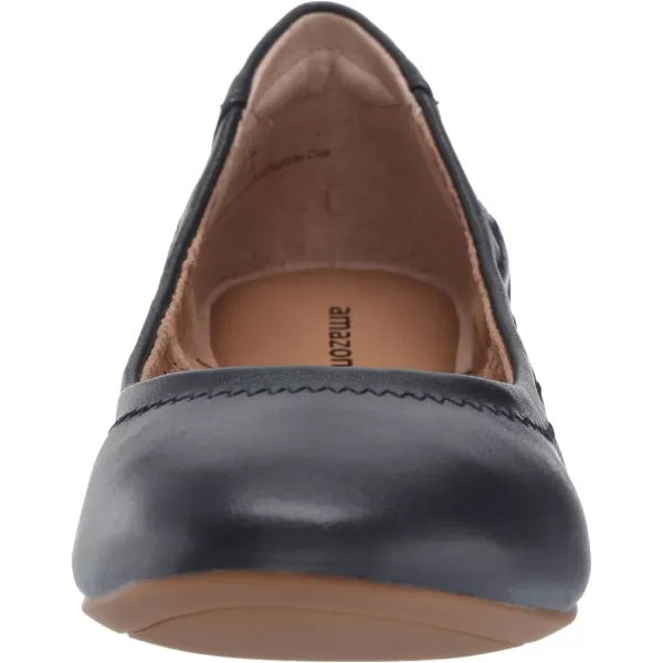 Amazon Essentials Womens Belice Ballet FlatNavy Faux Leather