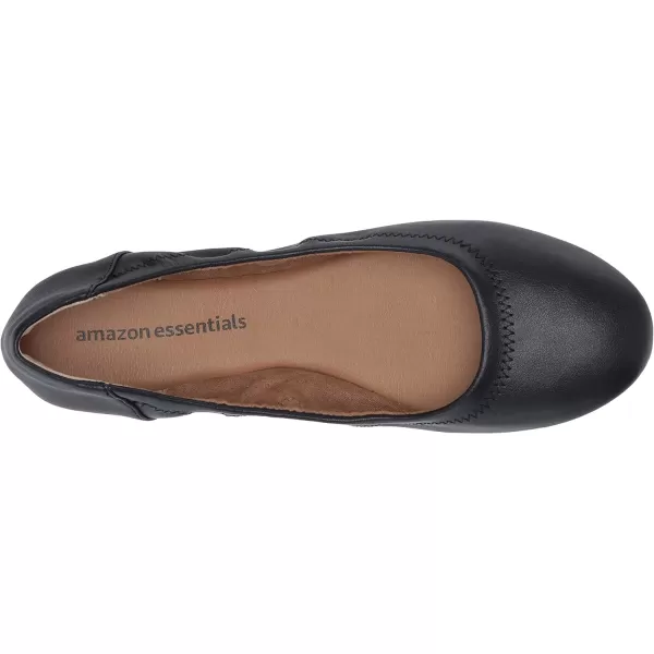 Amazon Essentials Womens Belice Ballet FlatNavy Faux Leather