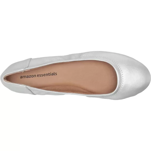 Amazon Essentials Womens Belice Ballet FlatSilver
