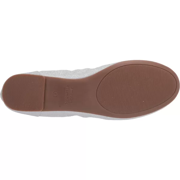 Amazon Essentials Womens Belice Ballet FlatSilver Glitter