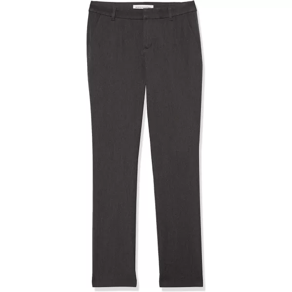 Amazon Essentials Womens BiStretch Full Length Straight Leg PantCharcoal Heather