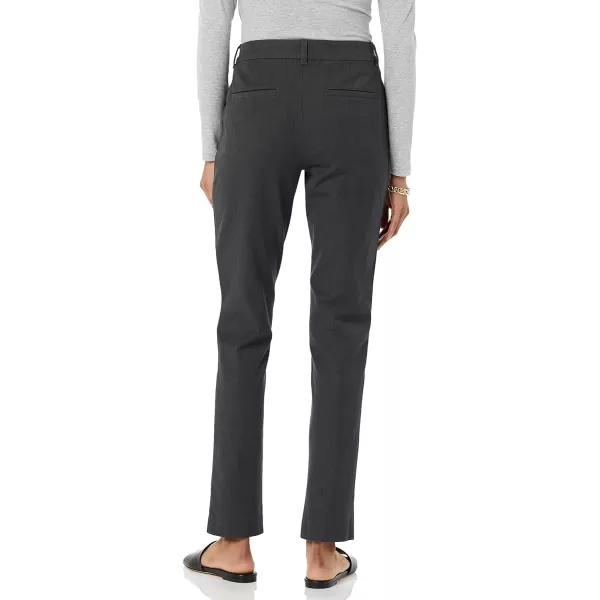 Amazon Essentials Womens BiStretch Full Length Straight Leg PantCharcoal Heather