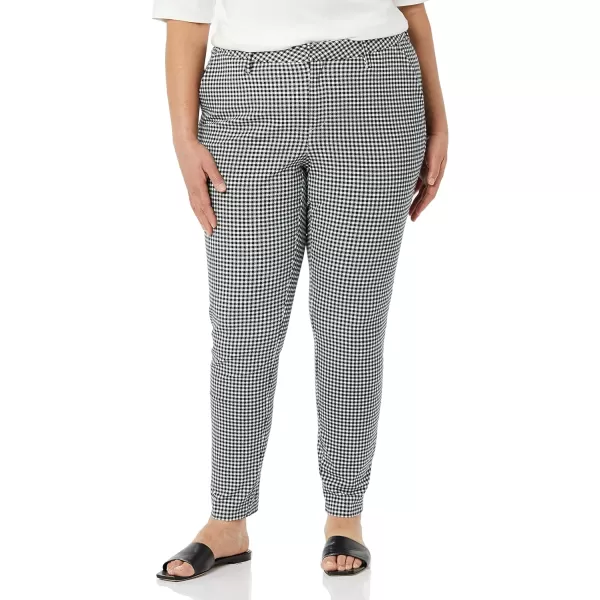 Amazon Essentials Womens BiStretch Skinny Ankle Pant Available in Plus SizeBlack Gingham